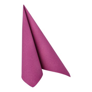 Serviettes "ROYAL Collection" pliage 1/4 40 cm x 40 cm violet