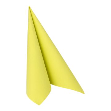 Serviettes "ROYAL Collection" pliage 1/4 40 cm x 40 cm vert anis