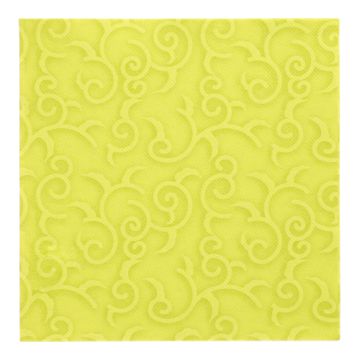 Serviettes "ROYAL Collection" pliage 1/4 40 cm x 40 cm vert anis "Casali"