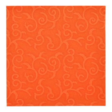 Serviettes "ROYAL Collection" pliage 1/4 40 cm x 40 cm nectarine "Casali"