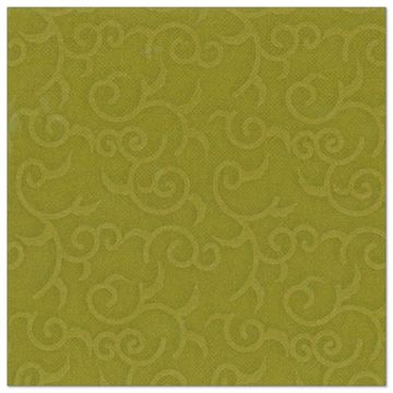 Serviettes "ROYAL Collection" pliage 1/4 40 cm x 40 cm vert olive "Casali"