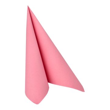 Serviettes "ROYAL Collection" pliage 1/4 40 cm x 40 cm rose