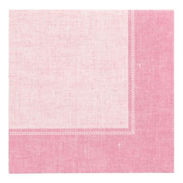 Serviettes "ROYAL Collection" pliage 1/4, 40 cm x 40 cm rose, "Linum"