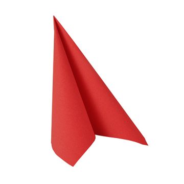 Serviettes "ROYAL Collection" pliage 1/4 25 cm x 25 cm rouge