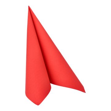 Serviettes "ROYAL Collection" pliage 1/4 40 cm x 40 cm rouge