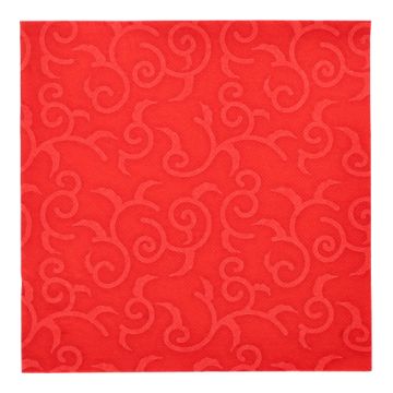 Serviettes "ROYAL Collection" pliage 1/4 40 cm x 40 cm rouge "Casali"