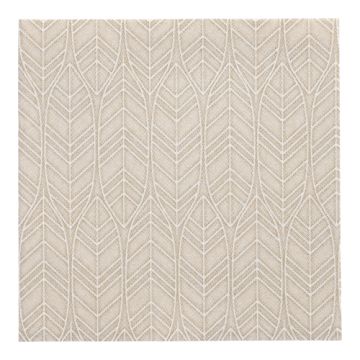 Serviettes "ROYAL Collection" pliage 1/4, 40 cm x 40 cm, sable, "Leaves"