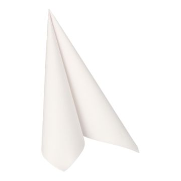 Serviettes "ROYAL Collection" pliage 1/4 40 cm x 40 cm blanc