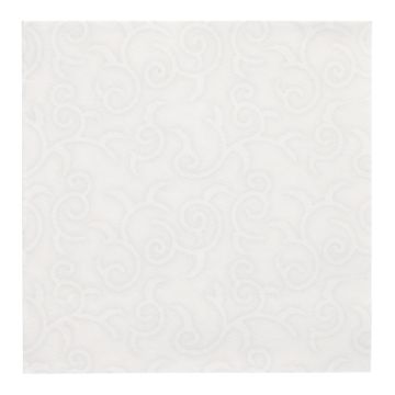 Serviettes "ROYAL Collection" pliage 1/4 40 cm x 40 cm blanc "Casali"