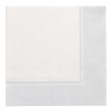 Serviettes "ROYAL Collection" pliage1/4  40 cm x 40 cm blanc "Linum"