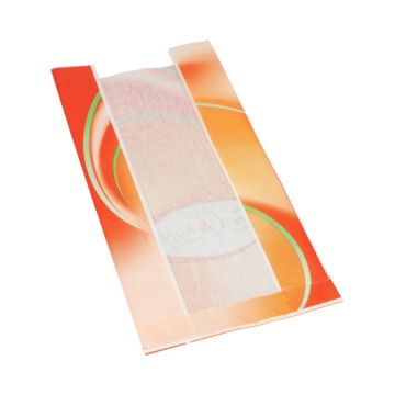 Sachets transparents 33 cm x 16 cm x 8,7 cm blanc "Fresh & Tasty"