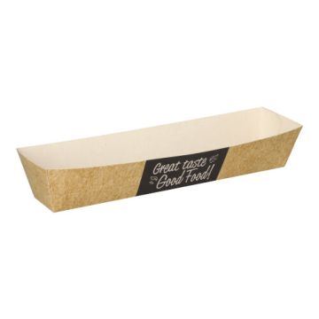 Barquettes snack, carton "pure" 5 cm x 20 cm "Good Food"