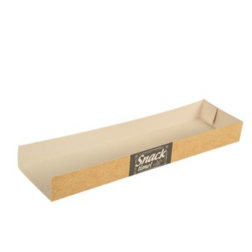 Barquettes snack, carton "pure" 7,5 cm x 28,5 cm "Good Food"