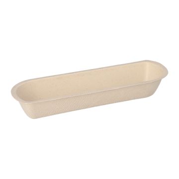 Barquettes snack canne à sucre 3,3 cm x 7,1 cm x 21 cm naturel