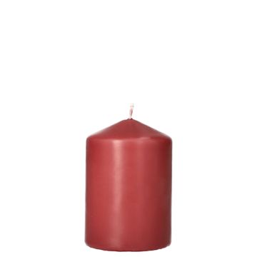Bougie cylindrique Ø 69 mm · 100 mm brun rouille