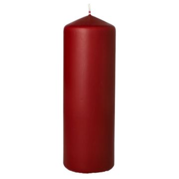 Bougie cylindrique Ø 70 mm · 200 mm bordeaux