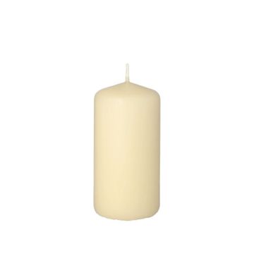 Bougie cylindrique Ø 50 mm · 100 mm crème