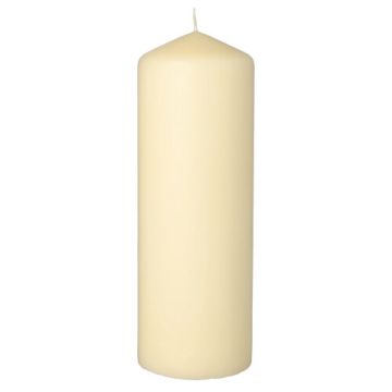 Bougie cylindrique Ø 70 mm · 200 mm crème