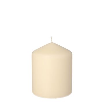 Bougie cylindrique Ø 80 mm · 100 mm crème