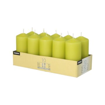 Bougies cylindriques Ø 40 mm · 90 mm kiwi