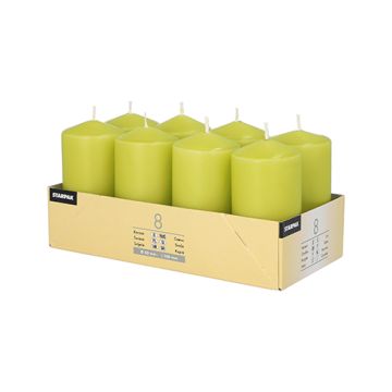 Bougies cylindriques Ø 50 mm · 100 mm kiwi