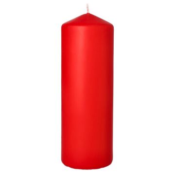 Bougie cylindrique Ø 70 mm · 200 mm rouge