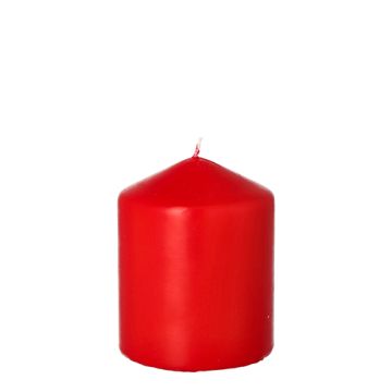 Bougie cylindrique Ø 80 mm · 100 mm rouge tango