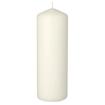 Bougie cylindrique Ø 70 mm · 200 mm blanc