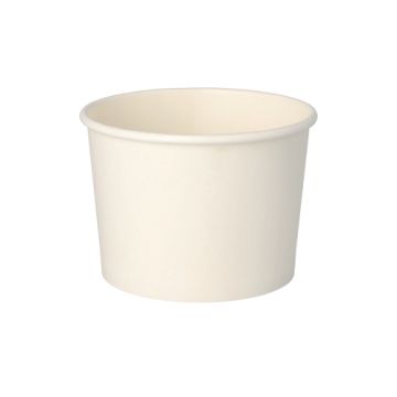 Terrines à soupe, carton "To Go" rond 350 ml Ø 9,9 cm · 7 cm blanc