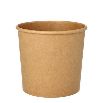 Terrines à soupe, carton rond 760 ml Ø 11,5 cm · 11 cm marron