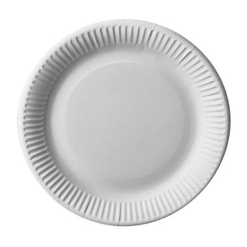 Assiettes, carton "pure" rond Ø 23 cm blanc