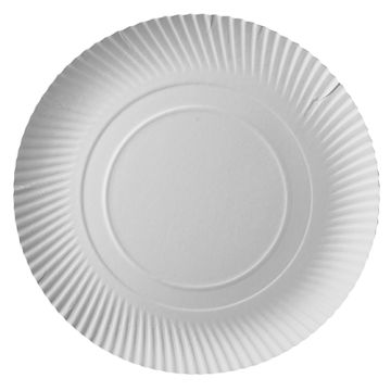 Assiettes, carton "pure" rond Ø 32 cm · 2 cm blanc