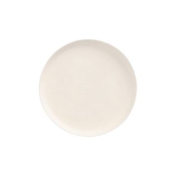 Assiettes canne à sucre "pure" rond Ø 9 cm · 1 cm blanc "Cella"