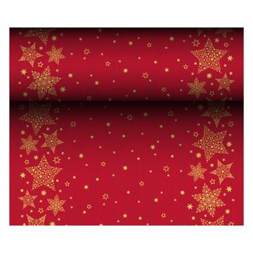 Chemin de table, aspect textile, Airlaid 24 m x 40 cm "Christmas Shine"