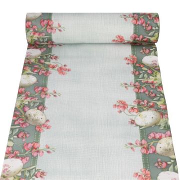 Chemin de table, aspect tissu, Airlaid 24 m x 40 cm "Pastell Eggs"