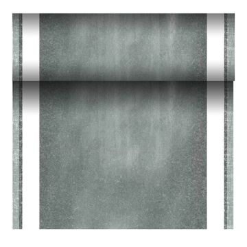 Chemin de table, aspect tissu, PV-tissu "ROYAL Collection" 24 m x 40 cm "Chalk"