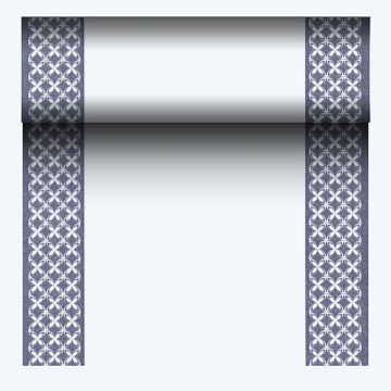 Chemin de table, aspect tissu, PV-tissu "ROYAL Collection" 24 m x 40 cm "Delft"