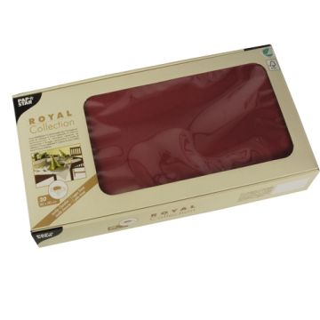 Surnappes, ouate de cellulose "ROYAL Collection" 80 cm x 80 cm bordeaux