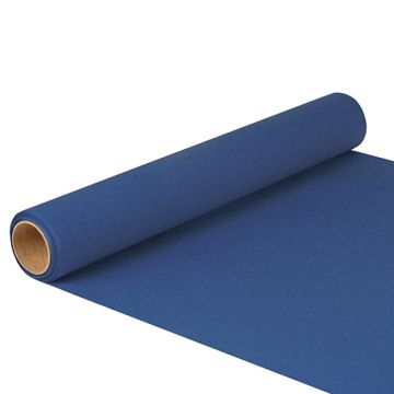 Chemin de table "ROYAL Collection" 5 m x 40 cm bleu foncé