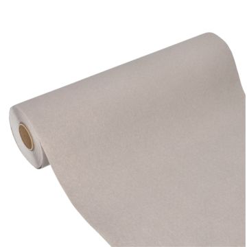 Chemin de table en tissu "ROYAL Collection" 24 m x 40 cm gris