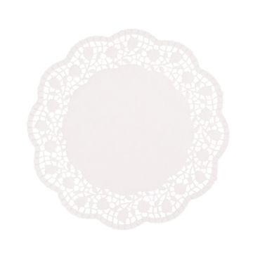 Dentelles rond Ø 25 cm blanc