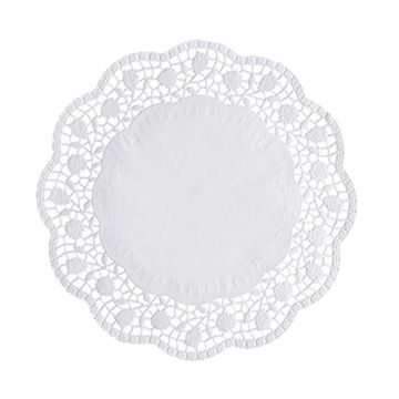 Dentelles rond Ø 28 cm blanc
