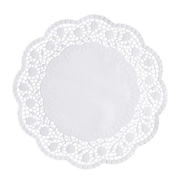 Dentelles rond Ø 30 cm blanc