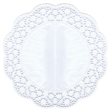 Dentelles rond Ø 36 cm blanc