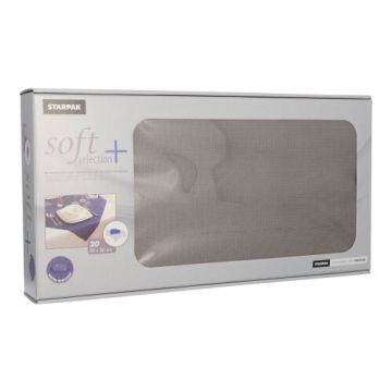 Surnappe, aspect textile "soft selection plus" 80 cm x 80 cm gris