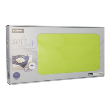 Surnappe, aspect textile "soft selection plus" 80 cm x 80 cm vert anis
