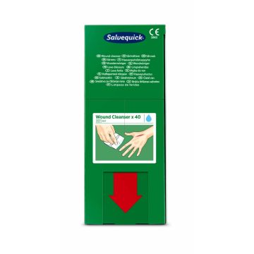 "Cederroth" Lingettes pour nettoyer les blessures, recharge pour distributeur REF 51011006