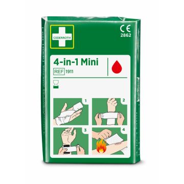 "Cederroth" Pansements "stop sang", 4 en 1 "mini" Pansements-Set