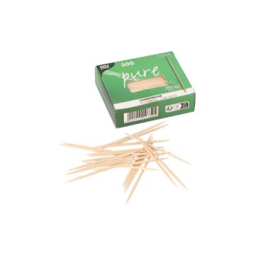 Cure dents, bois "pure" rond 6,5 cm
