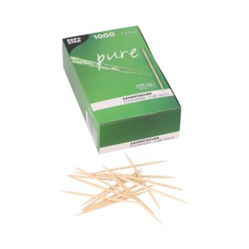 Cure dents, bois "pure" rond 6,8 cm